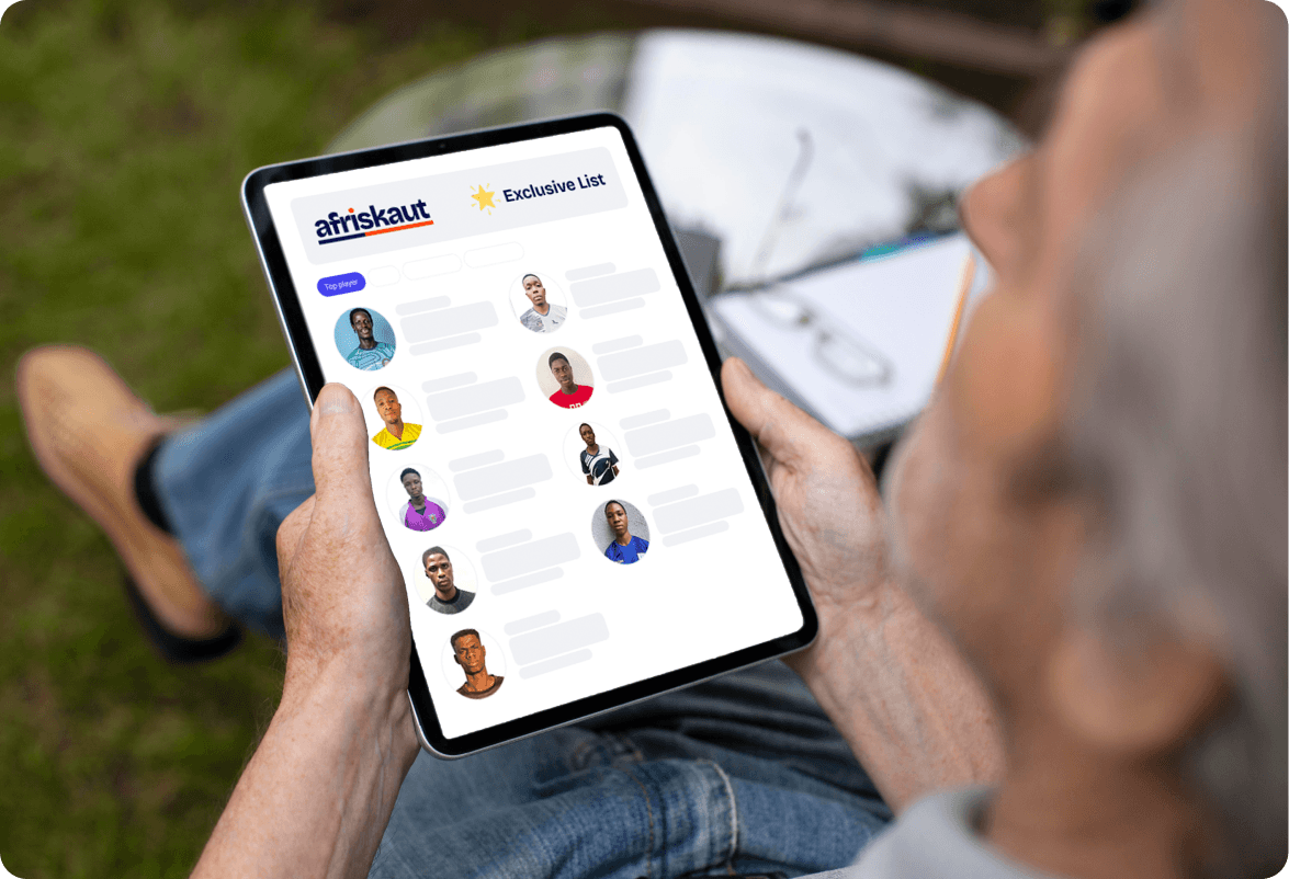 Afriskaut Exclusive List on tablet